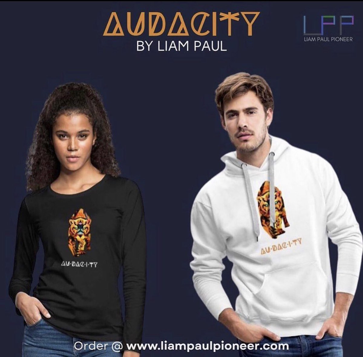 Audacity by Liam Paul. Order at liampaulpioneer.com #audacity #tiger #liampaulpioneer #bebold #christianclothing #faithwear