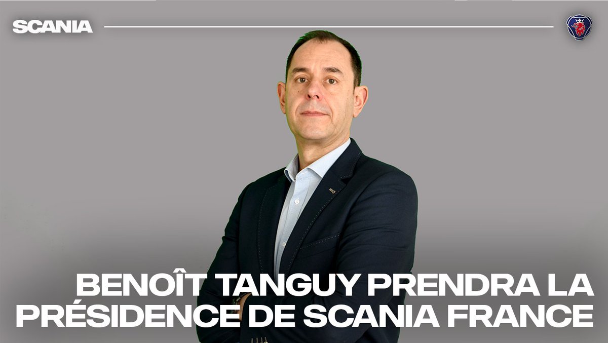 Scania France (@scaniafrance) on Twitter photo Le 1er avril 2024, Benoît Tanguy, actuel Managing Director de Scania BSU (Black Sea Unit), prendra les fonctions de président-directeur général de <a href="/ScaniaFrance/">Scania France</a>. Il succèdera à Carl Pattyn qui prendra la direction de Scania Belux👉🏽 bit.ly/CP_BenoitTanguy
#ScaniaFrance Le 1er avril 2024, Benoît Tanguy, actuel Managing Director de Scania BSU (Black Sea Unit), prendra les fonctions de président-directeur général de <a href="/ScaniaFrance/">Scania France</a>. Il succèdera à Carl Pattyn qui prendra la direction de Scania Belux👉🏽 bit.ly/CP_BenoitTanguy
#ScaniaFrance