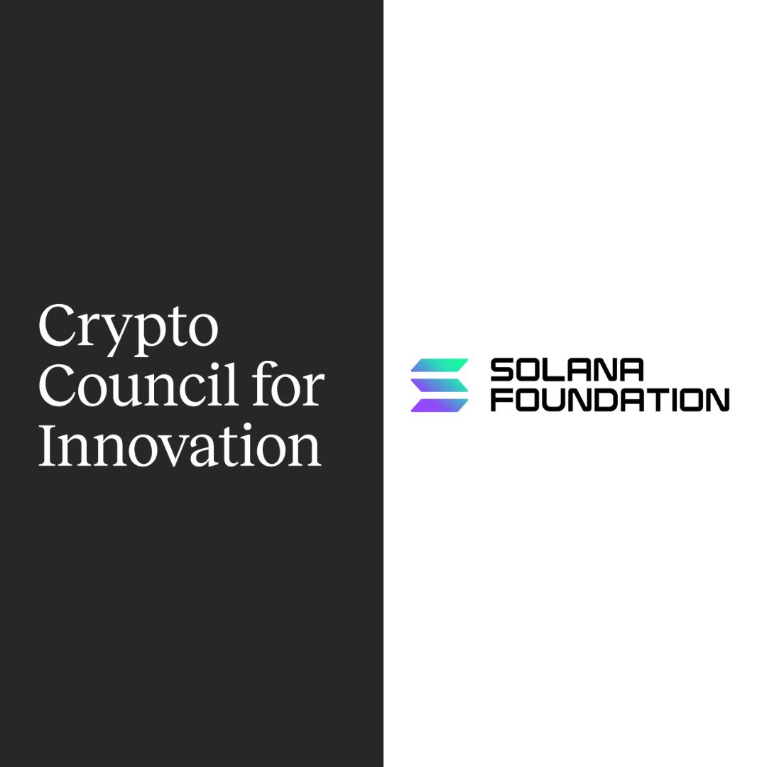 Today, the Solana Foundation is excited to join the Crypto Council for  Innovation. As part of @crypto_council, the Foundation looks forward to  collaborating on responsible innovation, advocating for sensible web3  regulations, and