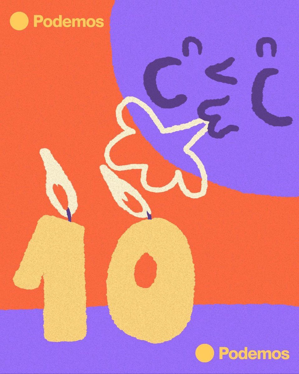 DavidCLGA's tweet photo. Decía un filósofo que quién olvida su historia, está condenado a repetirla. Hoy se cumplen 10 años del día que cambió para siempre la política española. No podemos permitirnos volver al bipartidismo y al "no nos representan" Feliz cumpleaños @PODEMOS #Podemos10Años https://t.co/JCmWaTbTZz