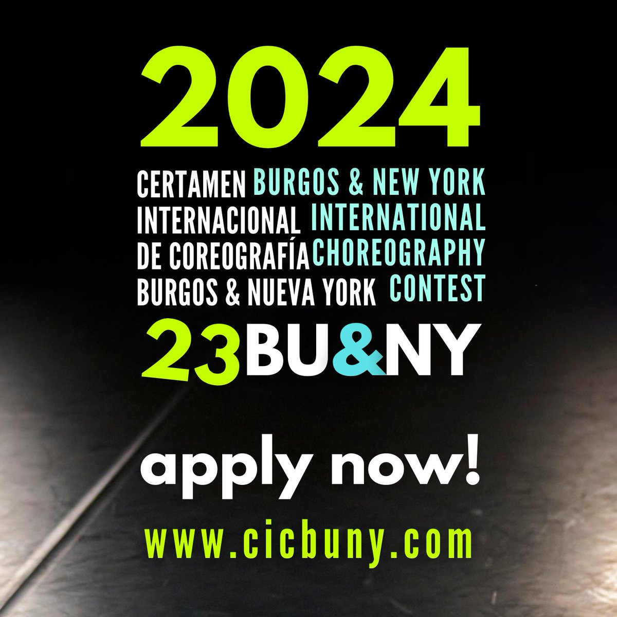 Abierto el plazo de inscripción para el 23 Certamen Internacional de Coreografía Burgos & Nueva York 2024 ⚠️ABIERTO PLAZO DE INSCRIPCIÓN hasta el próximo 1 de junio de 2024⚠️ 🌐cicbuny.com Link en bio🌐