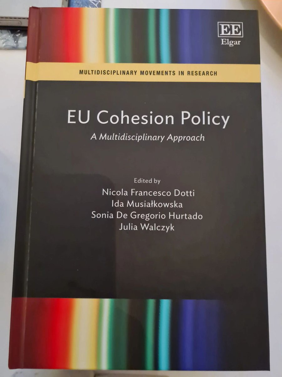 [PUBLICATION ALERT]🎉
The book "EU Cohesion Policy: A Multidisciplinary Approach"by <a href="/Elgar_Geography/">Elgar Geography</a> co-edited by myself, @nfdotti, <a href="/IdaMusialkowska/">Ida Musialkowska</a>, <a href="/s_dgregorio/">Sonia De Gregorio</a> is published!🥳
e-elgar.com/shop/gbp/eu-co…
#CohesionPolicy #EU #PolicyDebates