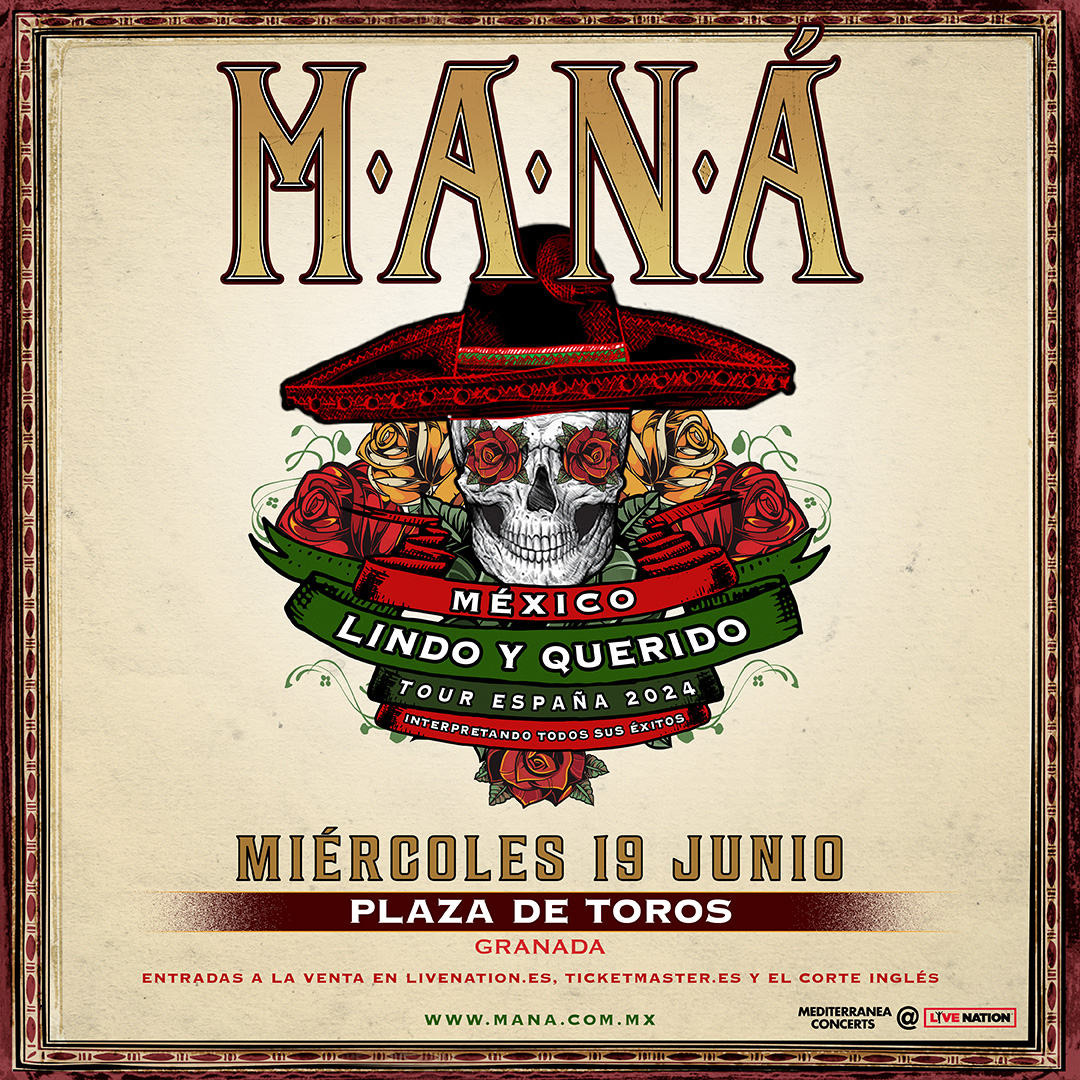 Proexa (@proexa_live) on Twitter photo Se nota que hay ganas de tener a #Maná en #Granada, porque las entradas están vo-lan-do!! Compra ya las tuyas y no te pierdas el conciertazo que nos espera en la Plaza de Toros.
🎯19 de junio.
🎟A la venta en <a href="/TicketmasterES/">Ticketmaster España</a> y <a href="/elcorteingles/">El Corte Inglés</a>
+info en proexa.es Se nota que hay ganas de tener a #Maná en #Granada, porque las entradas están vo-lan-do!! Compra ya las tuyas y no te pierdas el conciertazo que nos espera en la Plaza de Toros.
🎯19 de junio.
🎟A la venta en <a href="/TicketmasterES/">Ticketmaster España</a> y <a href="/elcorteingles/">El Corte Inglés</a>
+info en proexa.es