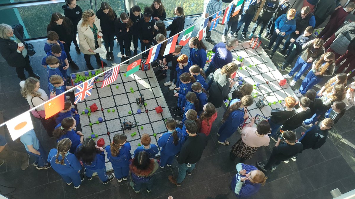 DavidFHodge's tweet photo. Great excitement here @ATU_GalwayCity for the VEX IQ comp. Who will be heading to @MTU_ie for the nationals finals in Feb. @atu_ie @VEXNorthWest @Trane_Tech @hugh_mcglynn @AntBayle33 @offalycoco @OFlynnATU https://t.co/9hwzRTZX2F