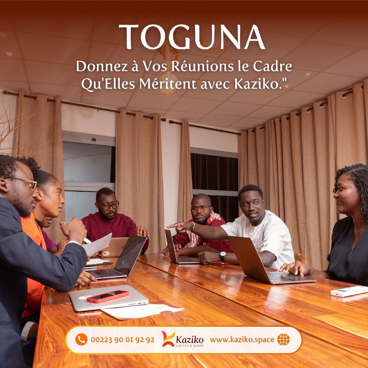 Kaziko_CofWork's tweet photo. Donnez vie à vos idées dans notre salle de réunion " TOGUNA "
L'endroit idéal pour vos échanges et concrétisations.
#Locationdebureau #Locationsalledereunion #espacedetente #espacecafe https://t.co/yoi9tOtHGp