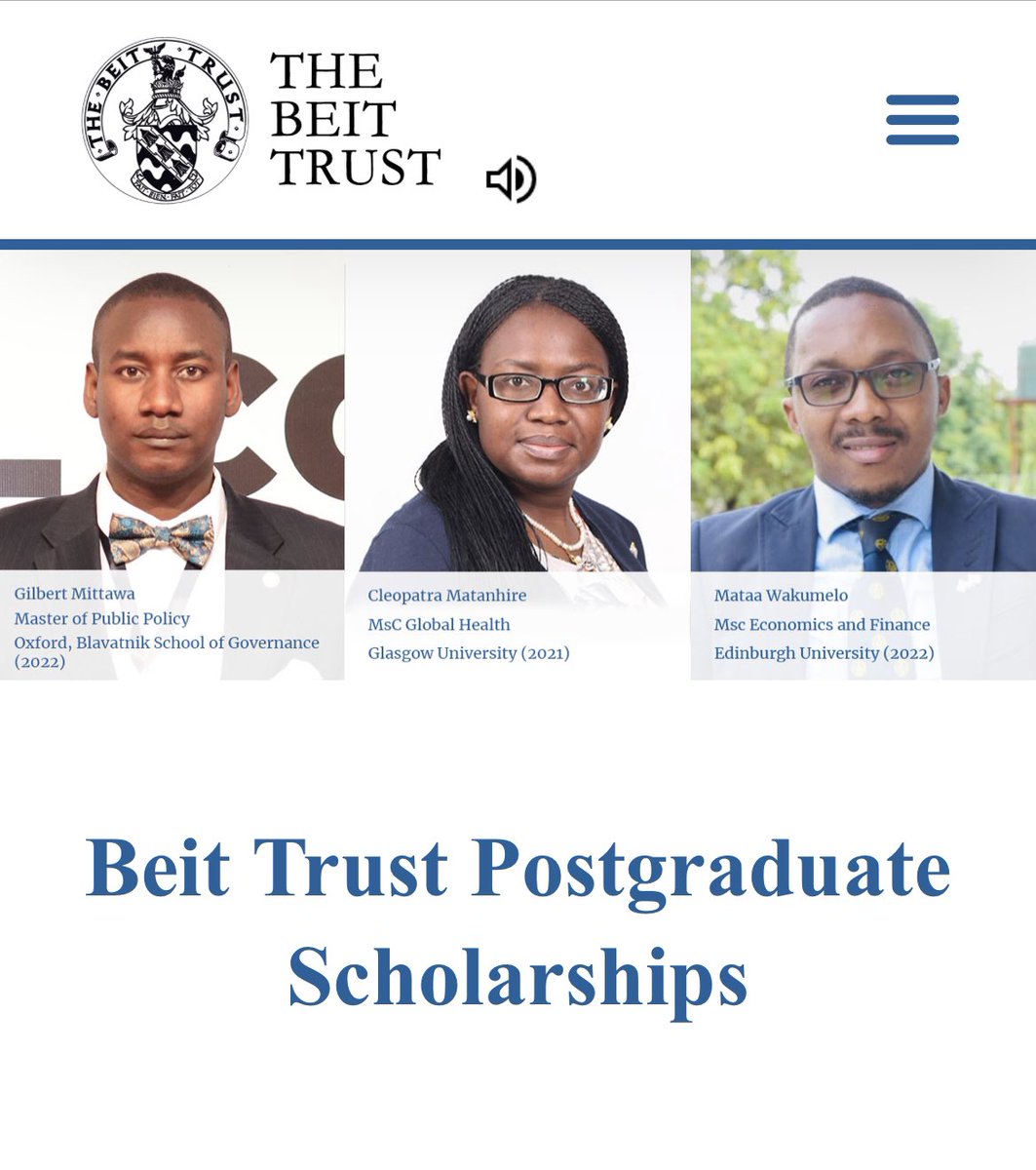 LokomoPeter's tweet photo. 🚨 Postgraduate Scholarships UK 🇬🇧 2024

📌Beit Trust supports ONLY students who are nationals of Zambia 🇿🇲 , Zimbabwe 🇿🇼 or Malawi 🇲🇼 

✅Deadline:
19 February 2024

✅Benefits:

📌Fees, tuition costs and related academic expenses. These are paid by the Trust direct to the Partner Universities

📌A personal allowance, index-linked in accordance with guidance from an independent authority, covering maintenance support

📌Other allowances are paid for arrival, a laptop and departure.

📌Economy Class tickets are provided for the initial journey to the place of study, and on final return. 

Repost 🙏 

https://t.co/JLMG775N7x