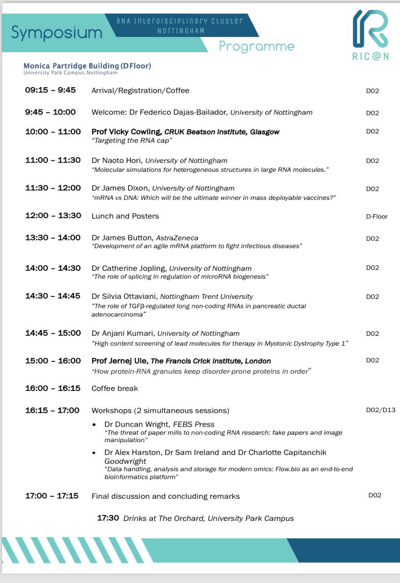 Huge thank you to our sponsors <a href="/AstraZeneca/">AstraZeneca</a> for sponsoring our symposium today #RNA #RICAN