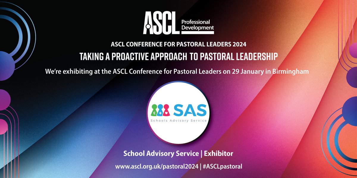 Our School Support Specialist, Hannah, will be attending <a href="/ASCL_UK/">ASCL</a> Conference for Pastoral Leaders on 29th January! 🗓️

We will be joining leaders to focus on the current whole-school priorities of attendance, behaviour and inclusion🧑‍🎓

#ASCLPastoral
