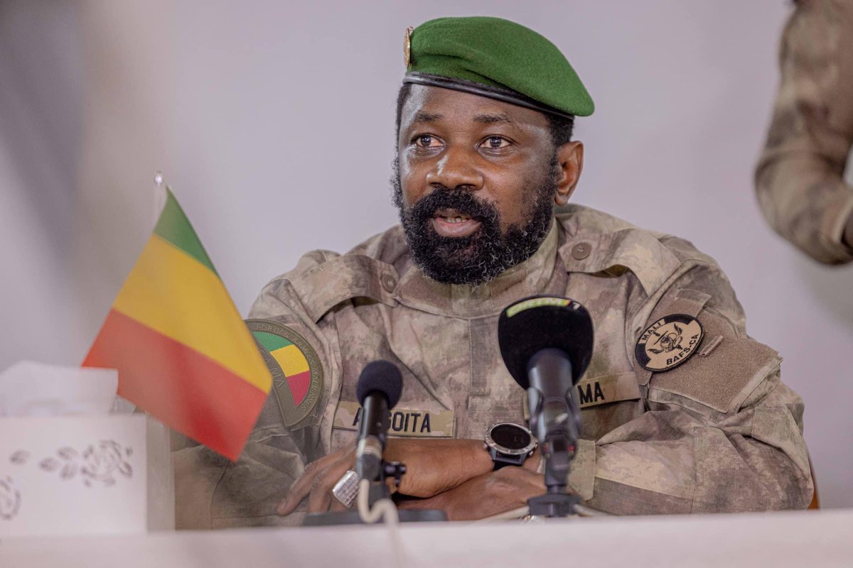 Assimi Goita, a rejeté la proposition de déploiement de l'OTAN au Mali.

🗣️ 'Le 9 juin 2021, l'ambassadeur de France au Mali a amené un document dans lequel il était dit que l'OTAN devait déployer des troupes au Mali pour s'ajouter à la mission de Takuba, Barkhane, la Minusma et