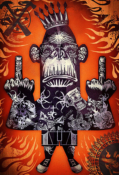 Macaco Brabo by @samuelcasal666 on KnownOrigin:  undefinedhttps://knownorigin.io/gallery/7881000-macaco-brabo