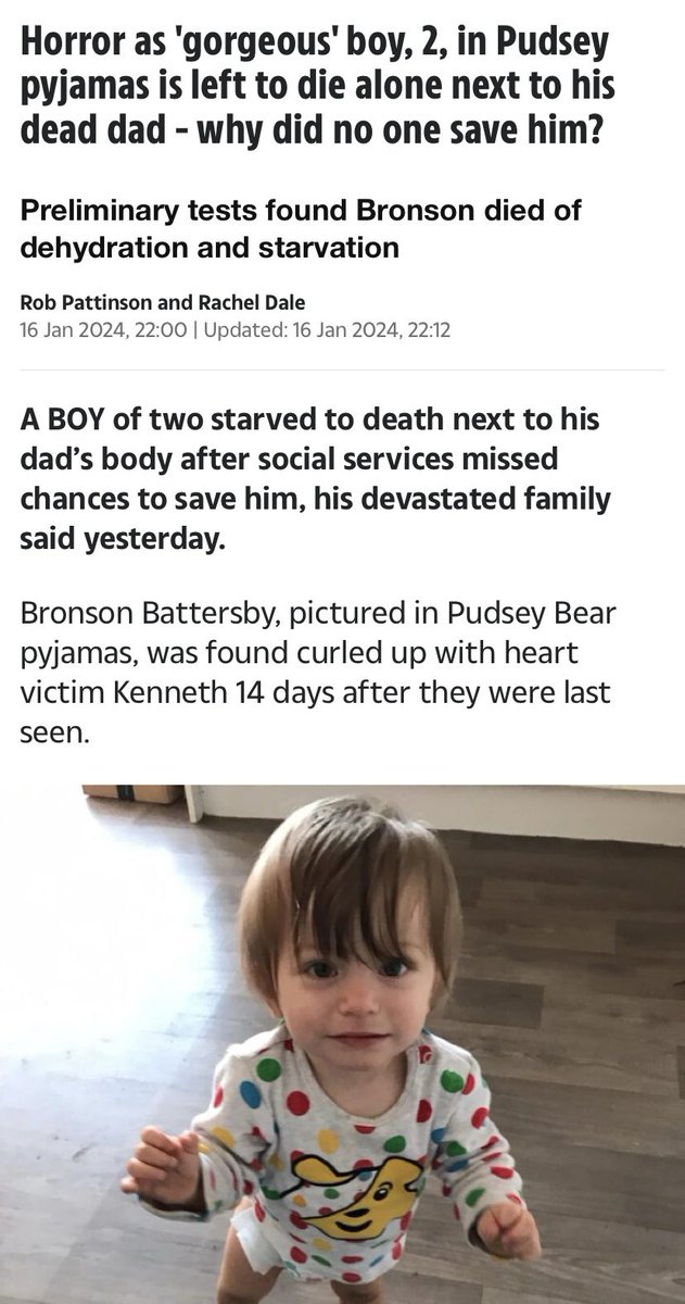 It is deplorable & heartbreaking that a 2 year old boy died of starvation this month after his father had a heart attack and left him with no food But don’t worry the govt are talking about Rwanda..