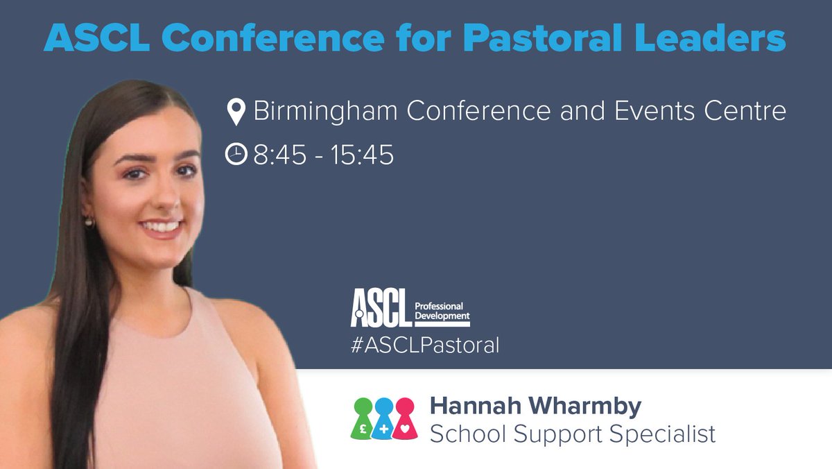 Hannah, our School Support Specialist, will be in Birmingham for <a href="/ASCL_UK/">ASCL</a> Conference for Pastoral Leaders today!

Make sure to have a chat with her about our ever-expanding range of wellbeing services! ❤️

#ASCLPastoral