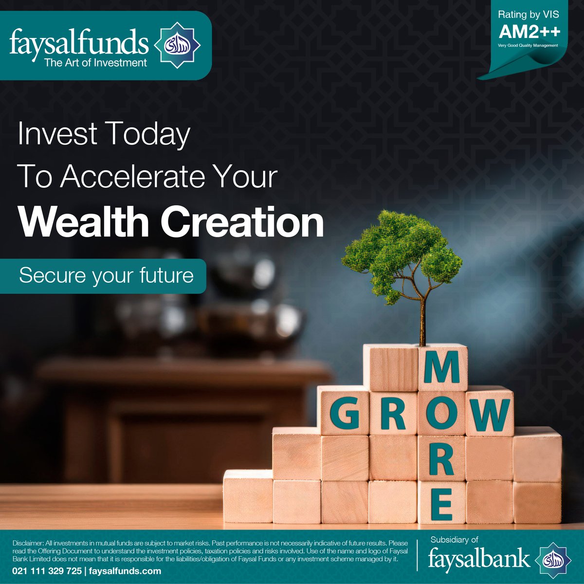 FaysalAsset's tweet photo. Secure a brighter, more confident future. Your journey to financial success begins with a smart investment decision.

To invest SMS ‘INVEST’ on 9182 | Call: 021-38657869-72 | WhatsApp Self-service: 021-111-329-725 | Website: https://t.co/AgmQI1XLJs https://t.co/0TE7kX7yAN