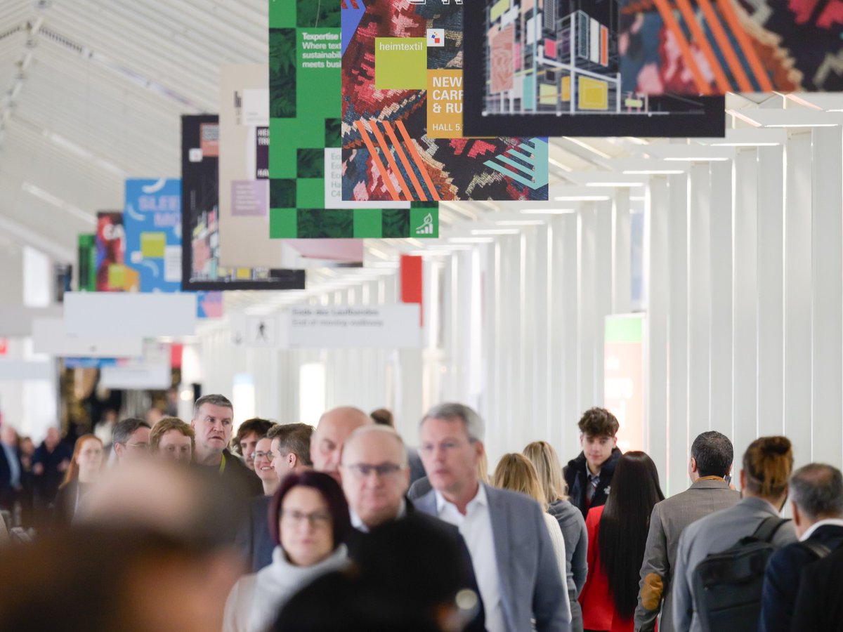 Heimtextil 2024 was a complete success with 46,000 visitors from 130 nations and 2,838 exhibitors from 60 nations. Clear Highlight: the new Carpets & Rugs segment & the various lectures, tours & workshops, with sustainability & AI as key topics. Next @Heimtextil: 14.-17.01.2025