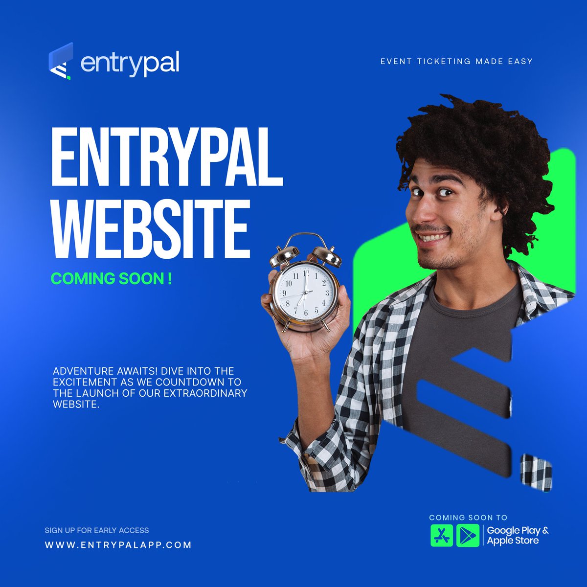 entrypalapps's tweet image. We are getting ready for our website launch, we can&apos;t wait to embark on this journey with you 😀 Anticipate!! 🥳

#eventplanner #eventmanagement #ticketsforfun #ticketbooking #onlineticketbookingapp #onlineticketing #networking