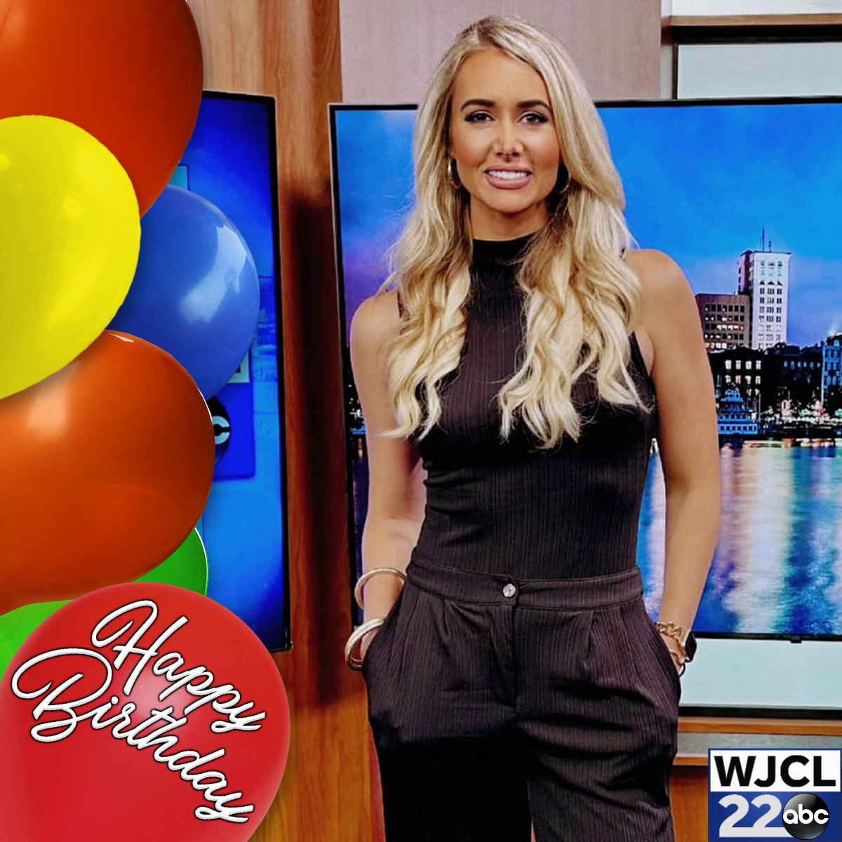 WJCLNews's tweet photo. Look what day it is! Happy birthday to our very own @RileyWJCL! 🎂🎉 https://t.co/bZb1fSBOeR