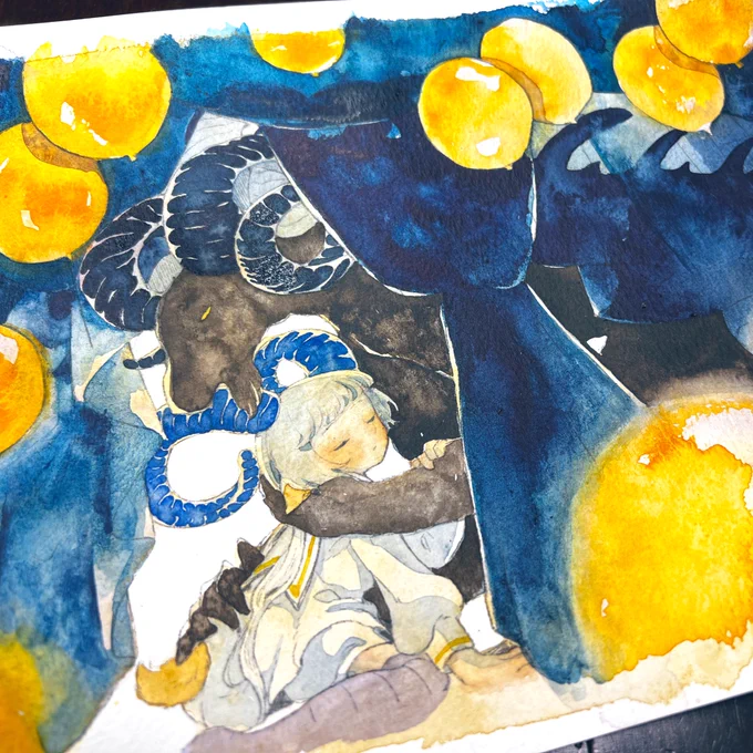 #企画展_Phantasm優しくて愛しい藍角の兄。カーテンを透かす影はとうてい常世のものではなくとも。 