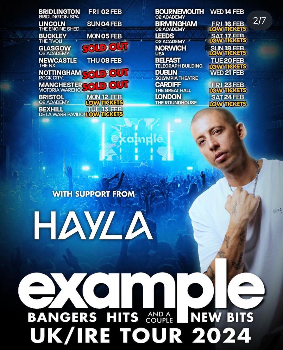 Ahhh so excited to say that I’ll be joining @example on his UK and Ireland tour🥹🥹🤍!!!!