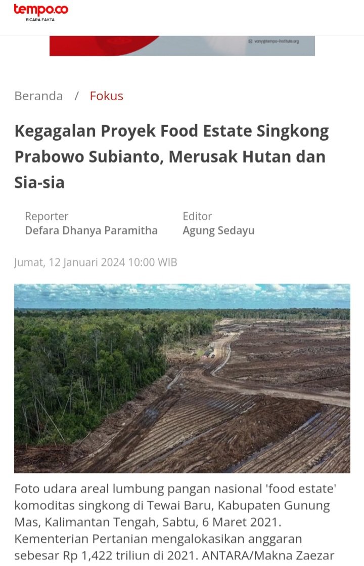 Food Estate MENHAN Dan JOKOWIDODO Akan Menjadi
Tema Debat Ke-4 Capres Berikutnya.
.
.
#GasssGanjarMahfud 
#GanjarMahfud2024 
#GanjarMahfudM3nang