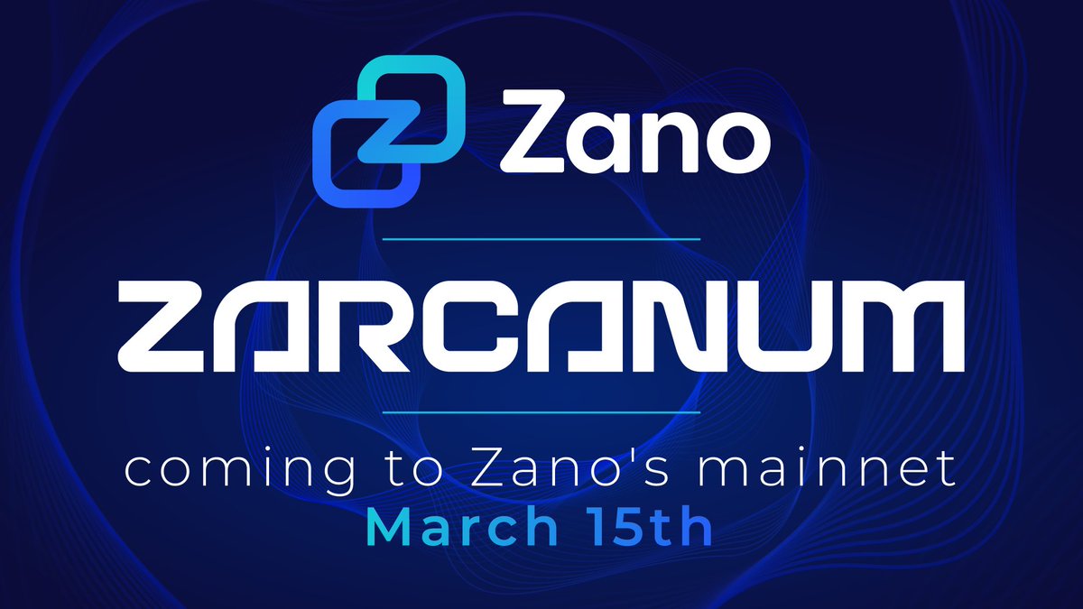 Dear zAnons,

We are extremely hyped to share an update on the rollout of the revolutionary upcoming Zarcanum hard fork!⚡

🗓️Dates:
New binary release: Feb 15th
Hard-fork date: March 15th

Before the release (before Feb 15th)
1️⃣Restart the testnet with new:
a) decoy selection