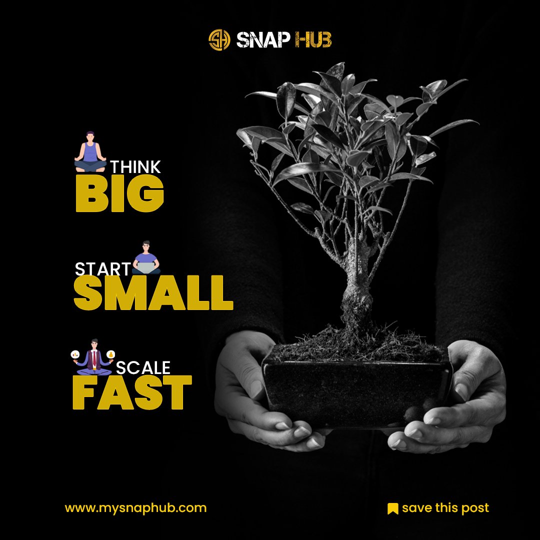 'Dream big, start small, scale fast. 💡🚀 Embracing the journey of growth and innovation. 💪✨ #ThinkBig #StartSmall #ScaleFast #Entrepreneurship #Innovation #SuccessMindset #DreamChaser #GrowthJourney #HustleHard #Ambition'