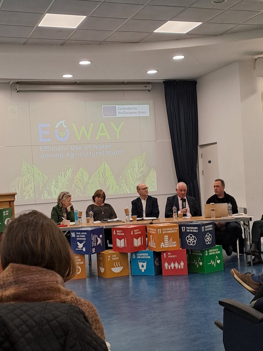 Excellent morning so far at the #EuWay conference for efficient use of water within agriculture. Congrats to all involved @tus_rdi @yvonnemdoyle and Irene Biancani #ClimateAction