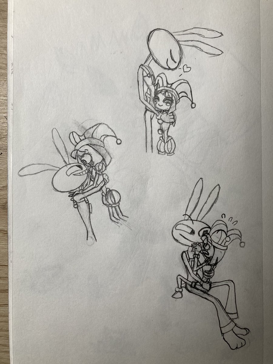 qls_808's tweet photo. More #funnybunny #fanart because I can’t sleep. One for #shipping , the other for #fanfiction . [Obligatory link: https://t.co/kEdkeY8pFM ] Enjoy the cuteness &amp; the kick-ass. ❤️😈#TheAmazingDigitalCircus #TheAmazingDigitalCircusPomni #TheAmazingDigitalCircusjax https://t.co/WM6ZAgCv8Z