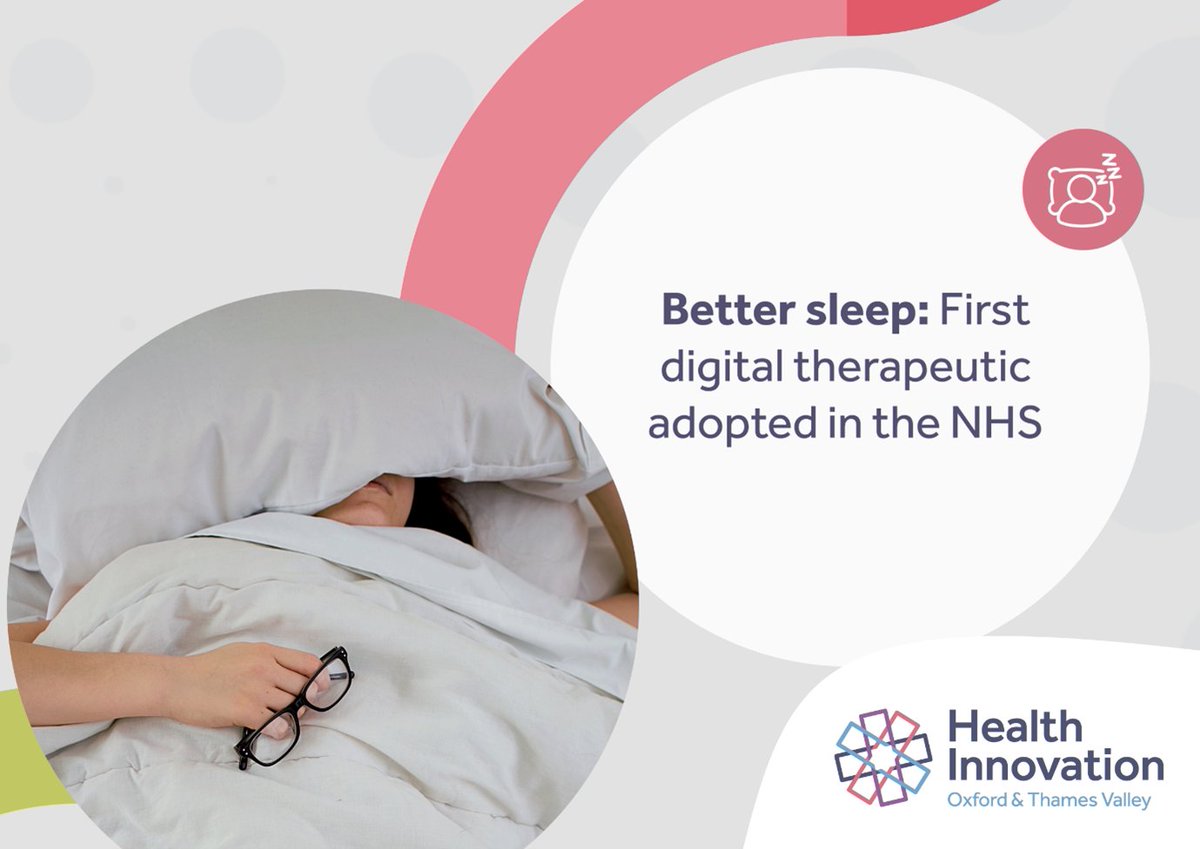 Thousands of people improved their sleep &amp; mental health following the first large-scale NHS rollout of direct access digital medicine. 

We led this @InnovateUK-funded initiative with Sleepio, an evidence-based sleep improvement programme: healthinnovationoxford.org/our-work/our-p…