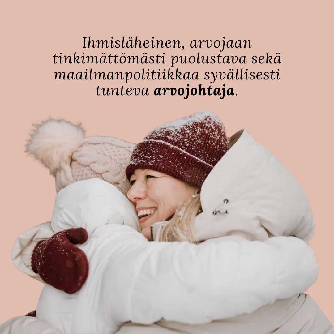 Presidentinvaalien ennakkoäänestys alkaa tänään!

Minun ääneni saa <a href="/juttaurpilainen/">Jutta Urpilainen</a>, ihmisläheinen arvojohtaja, joka tuntee maailmanpolitiikkaa syvällisesti sekä puolustaa arvojaan tinkimättömästi ja 𝘀𝗶𝗸𝘀𝗶 𝗸𝗶𝗿𝗷𝗼𝗶𝘁𝗮𝗻 𝗹𝗮𝗽𝗽𝘂𝘂𝗻𝗶 𝟲.

#𝗝𝘂𝘁𝘁𝗮𝟮𝟬𝟮𝟰