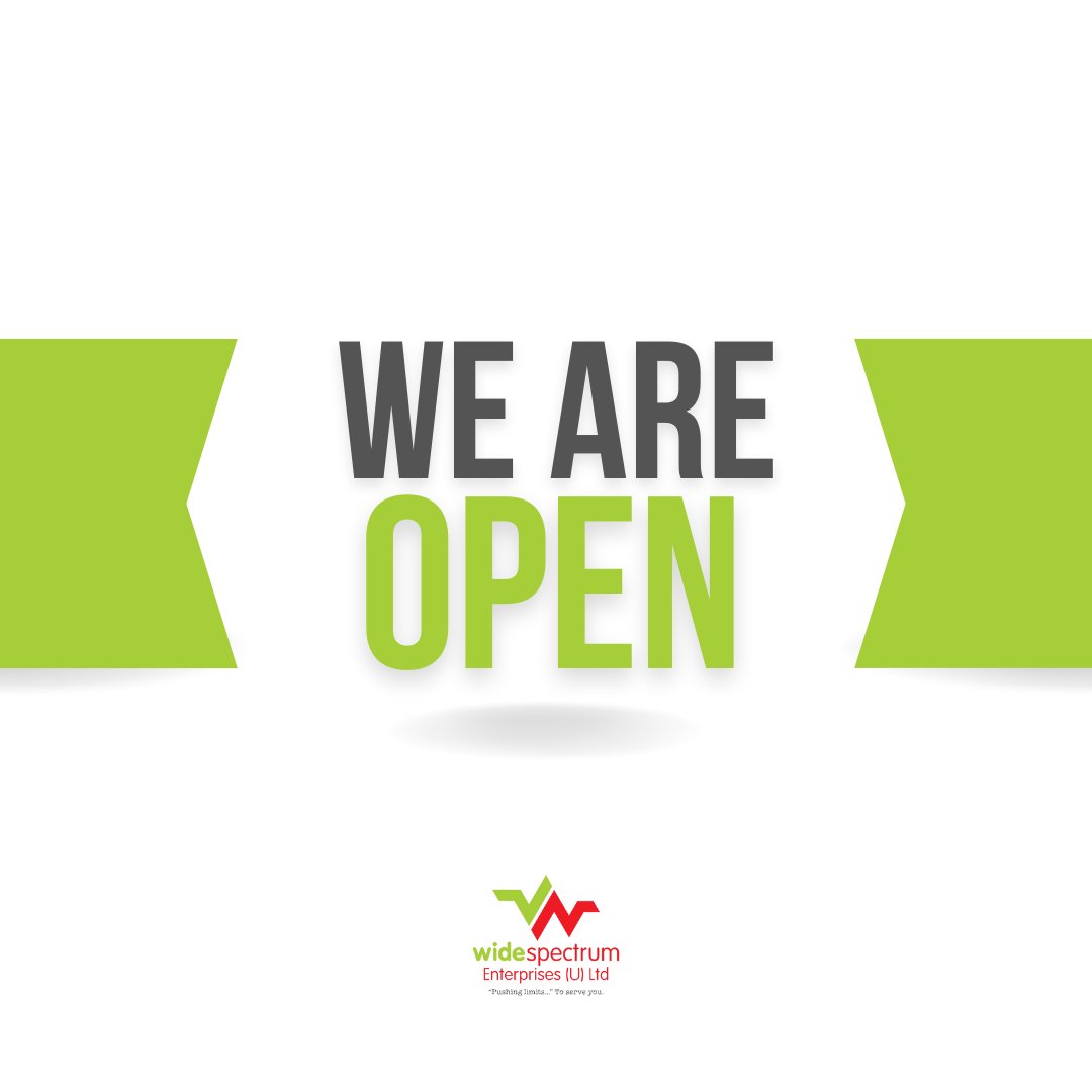 WideSpectrumUg's tweet photo. Expanding Horizons! Wide Spectrum - OPEN NOW for 2024! ๐ Breaking barriers to serve you better. #WideSpectrum #OpenNow #NewBeginnings ๐ https://t.co/6vDW9RYZMp