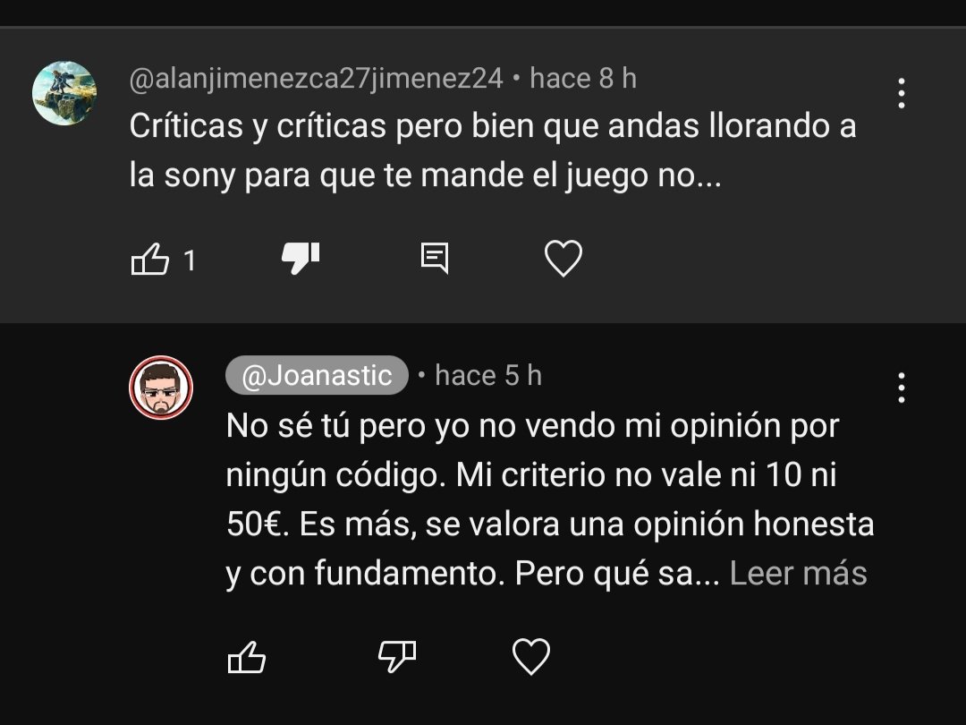 Joanastic's tweet photo. Internet es MARAVILLOSO 🤣. La capacidad de comprensión de ciertos individuos de Youtube ya es cosa de OTRA GALAXIA 😅. En el mismo vídeo (el ANÁLISIS de #TLOUParteIIRemasterizado🌿) me acusan de CRITICAR MUCHO y también de vender el juego con ALABANZAS. Digno de estudio 😁 https://t.co/YcJuAXa4ds