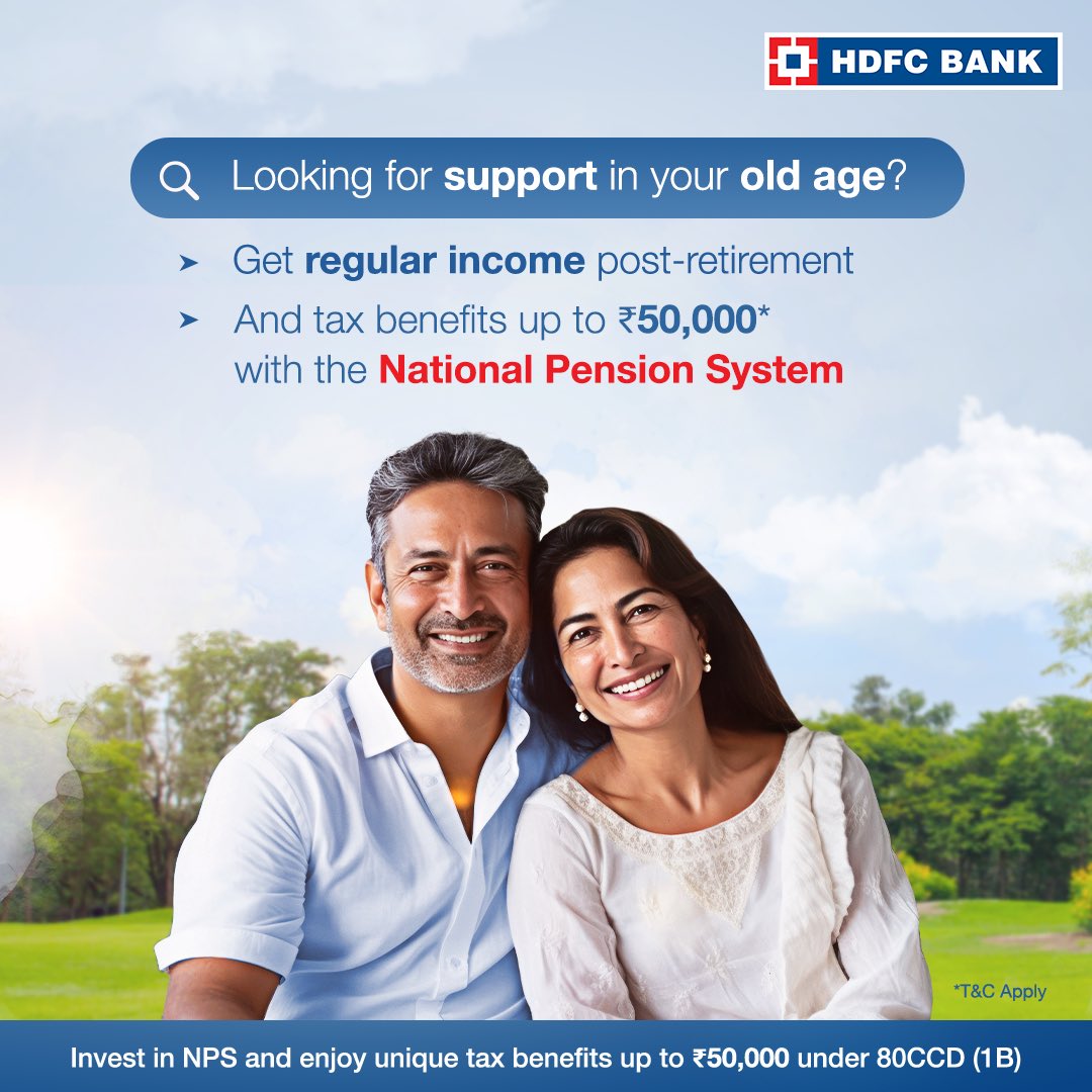 With National Pension System NPS , plan ahead and be your own financial support in your golden years