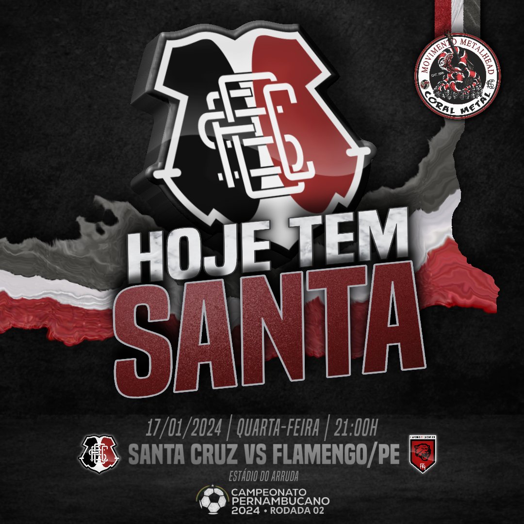 MOVIMENTO CORAL METAL - Santa Cruz Futebol Clube tweet media