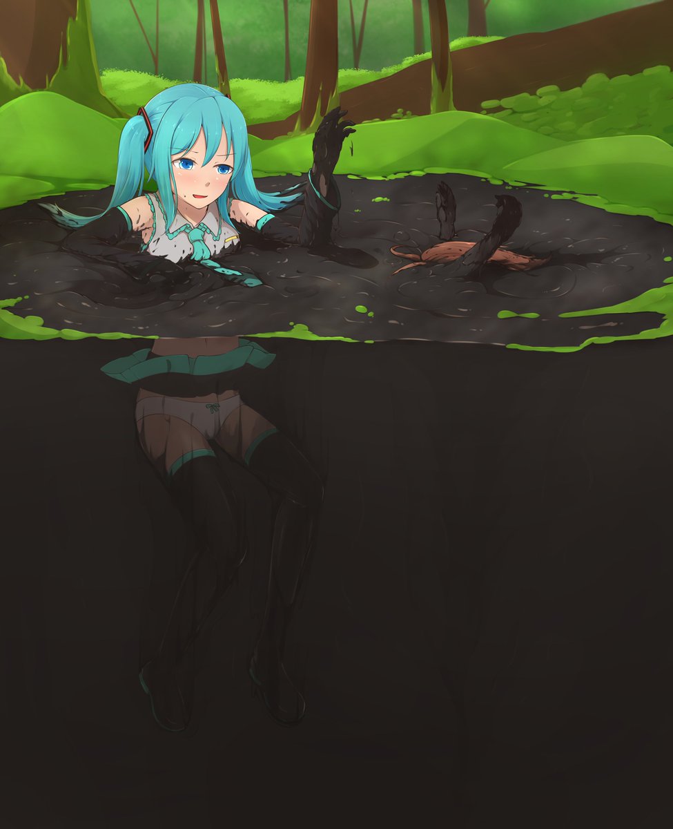 A2_mondey's tweet photo. 初音未来的消失（确信）
#mud #quicksand #底なし沼 https://t.co/WD7BJEOQ4y