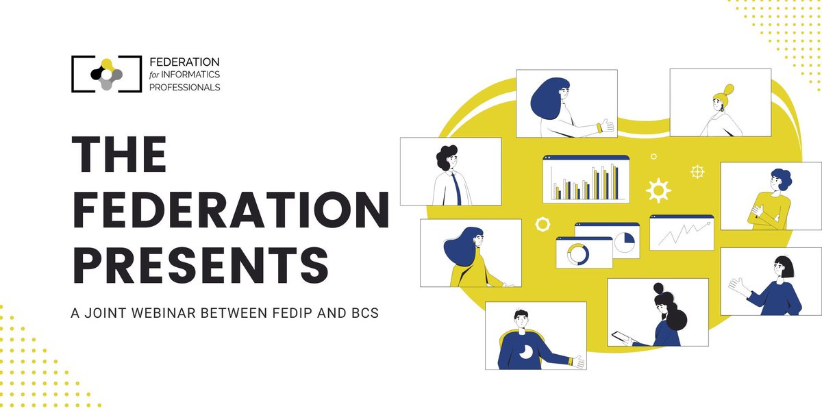 FEDIP-The Federation for Informatics Professionals (@fed_ip) on Twitter photo Curious about the BCS Health & Care Group? Watch our webinar recording with the BCS Health & Care Executive! 🎙️ 
Explore the world of professionalization, CPD, and your professional journey! 🌐✨ Discover the impact of BCS in health and care! buff.ly/48Te6Kj Curious about the BCS Health & Care Group? Watch our webinar recording with the BCS Health & Care Executive! 🎙️ 
Explore the world of professionalization, CPD, and your professional journey! 🌐✨ Discover the impact of BCS in health and care! buff.ly/48Te6Kj
