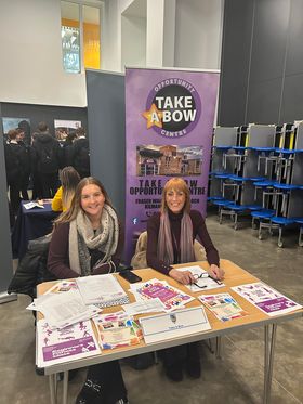 Meet the Youth Development Team👋 Thanks @WMCKilmarnockAc for inviting us along to the Careers Fair yesterday. Was great to meet the pupils and share the opportunities we have to support young people! Get in touch for information about the services we offer to young people📲