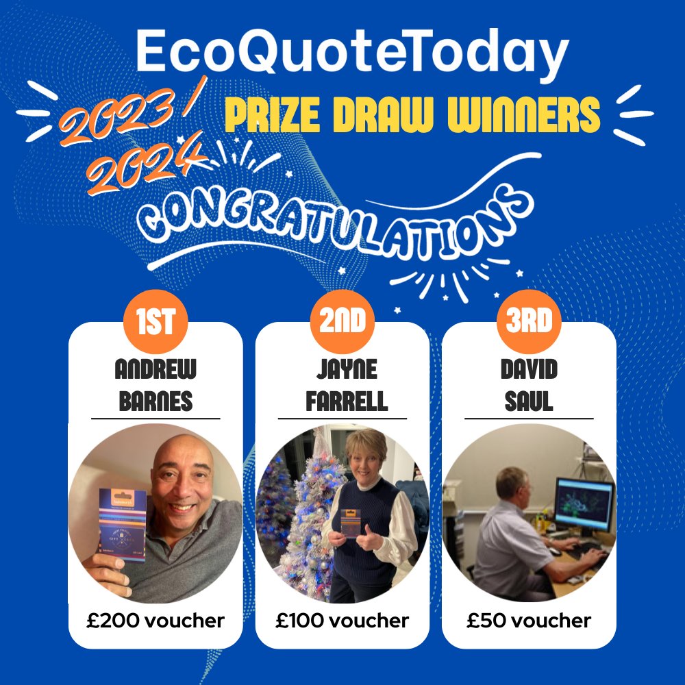lead__insight's tweet photo. Before releasing the Home Energy Survey, we’d like to congratulate the #winners of the prize draw 🙌 

1️⃣ Andrew Barnes (1st place)
2️⃣ Jayne Farrell (2nd place)
3️⃣ David Saul (3rd place)

The complete #survey will be released imminently, so keep your eyes peeled. https://t.co/s5sxJOdIBC