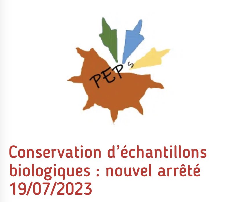 Ça bouge dans la conservation d’échantillon biologique. Message du groupe de travail de la SFM Périnatalité et Pathogenes (PEPS). A lire dans son intégralité sur : sfm-microbiologie.org/wp-content/upl…