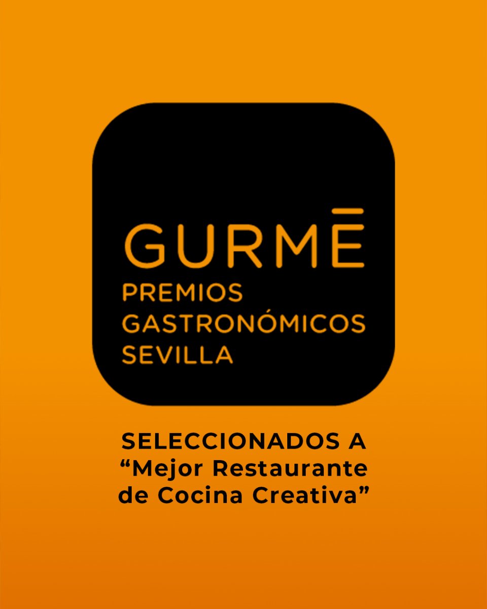 Estamos muy contentos por haber sido seleccionados como candidatos a "Mejor Restaurante de Cocina Creativa" en los premios <a href="/GURMESevilla/">GURMÉ Sevilla</a> ¿Te animas a votarnos? Entra en premiosgurme.es
.
🌍 restaurantemanzil.com
☎️ 854 745 906 / 622 909 082
📍 C/ Alfonso XII 13 #Sevilla