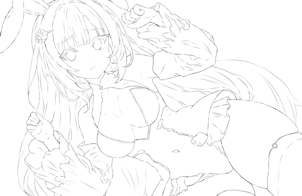 ここまで描いたけど終わる気がせん 