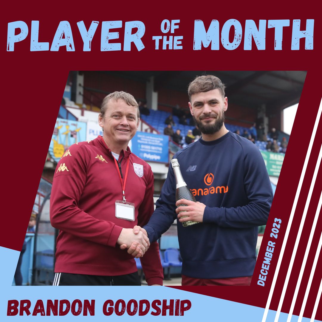 theterras's tweet photo. Your December Player of the Month  - Brandon Goodship 

Thanks to Andy Lambert from Handyman Solutions for sponsoring the award! https://t.co/IEKPNwVnQi