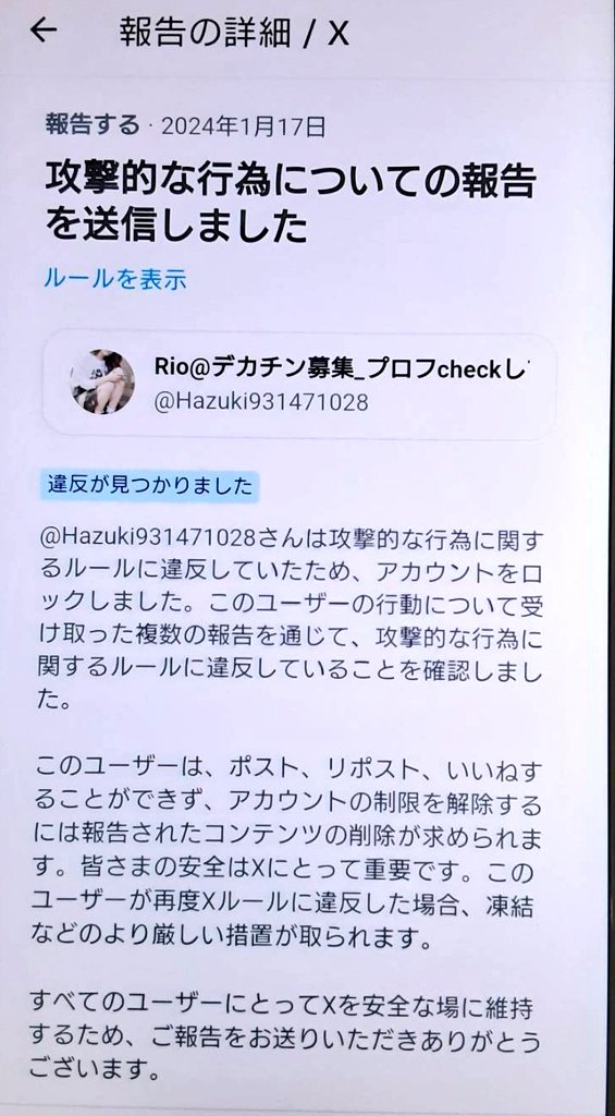 迷惑エロ垢、報告ブロックしたら違反が見つかったってきました