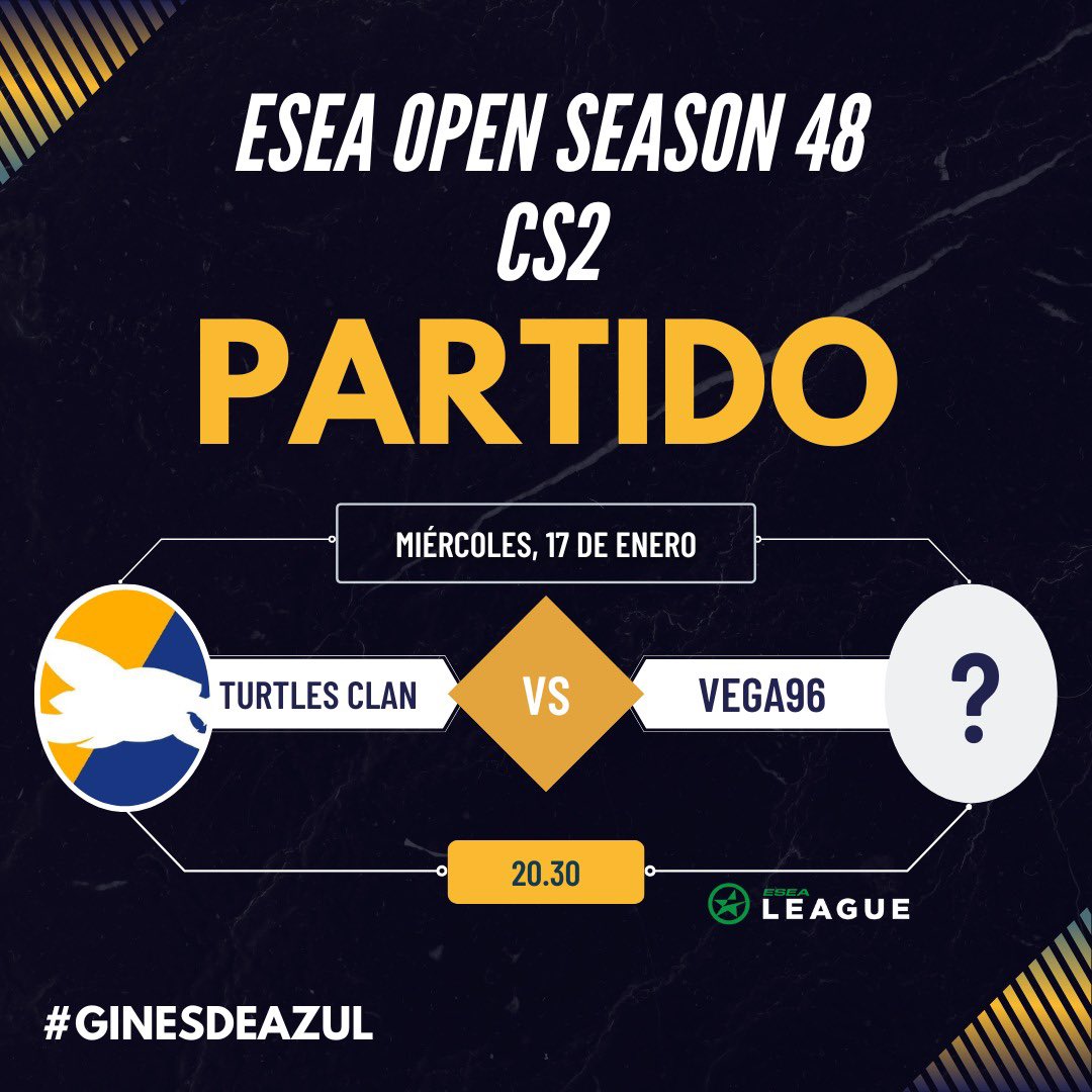 📢ANUNCIO📢

Caballistas, hoy tenemos casteo del partido entre <a href="/TurTlesClan_/">TURTLES CLAN</a> y #Vegas96 

Esta vez <a href="/Im_Winters_Howl/">Marc "Winter's Howl MM" Martos</a> se encargará de retransmitir el enfrentamiento en su canal de Twitch.🎙️

👇🏼👇🏼👇🏼👇🏼👇🏼👇🏼👇🏼👇🏼👇🏼👇🏼👇🏼👇🏼👇🏼

twitch.tv/wintershowl_mm

#GinesDeAzul 🔵 #Cs2 #eSports