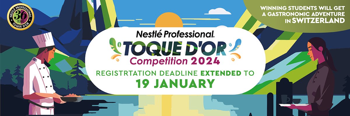 Don’t miss out; registrations for Toque d’Or 2024 close January 19th! 
 
This prestigious hospitality competition has been created out of a passion for excellence to inspire the next generation of food service professionals.
 
Register today: spr.ly/6018rOBv6