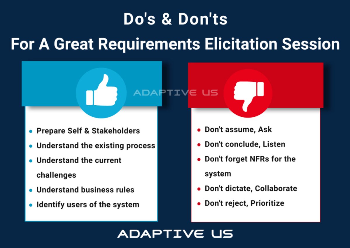 Tips on 'How to Have a Great Requirements Elicitation Session'
#requirementsmanagement #requirementsengineering #businessanalysis #requirements #requirementselicitation #elicitation #requirementsengineeringtips #adaptiveus