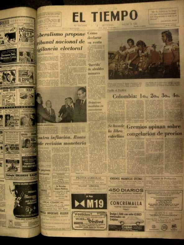 A propósito de diecisietes de enero, ¿qué traía la primera página de El Tiempo hoy hace 50 años?

#17DeEnero
#50Años

“Aferrados a una espada” 🗡️