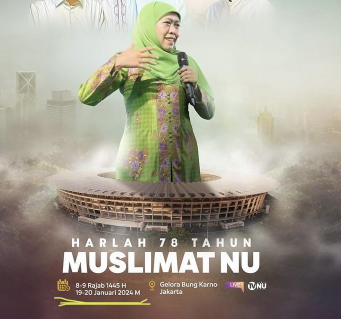 Harlah Muslimat NU di situs <a href="/nu_online/">NU Online</a> jatuh pada 29 Maret. Lah ini kok perayaan harlah lebih awal dr bulan kelahirannya? Pantes kolom komen IG dinonaktifkan.

Mungkin kalo diadakan Maret gak bisa buat kampanye kali ya. 

Katanya gak boleh bawa2 NU? Iya, khusus yg beda pilihan.