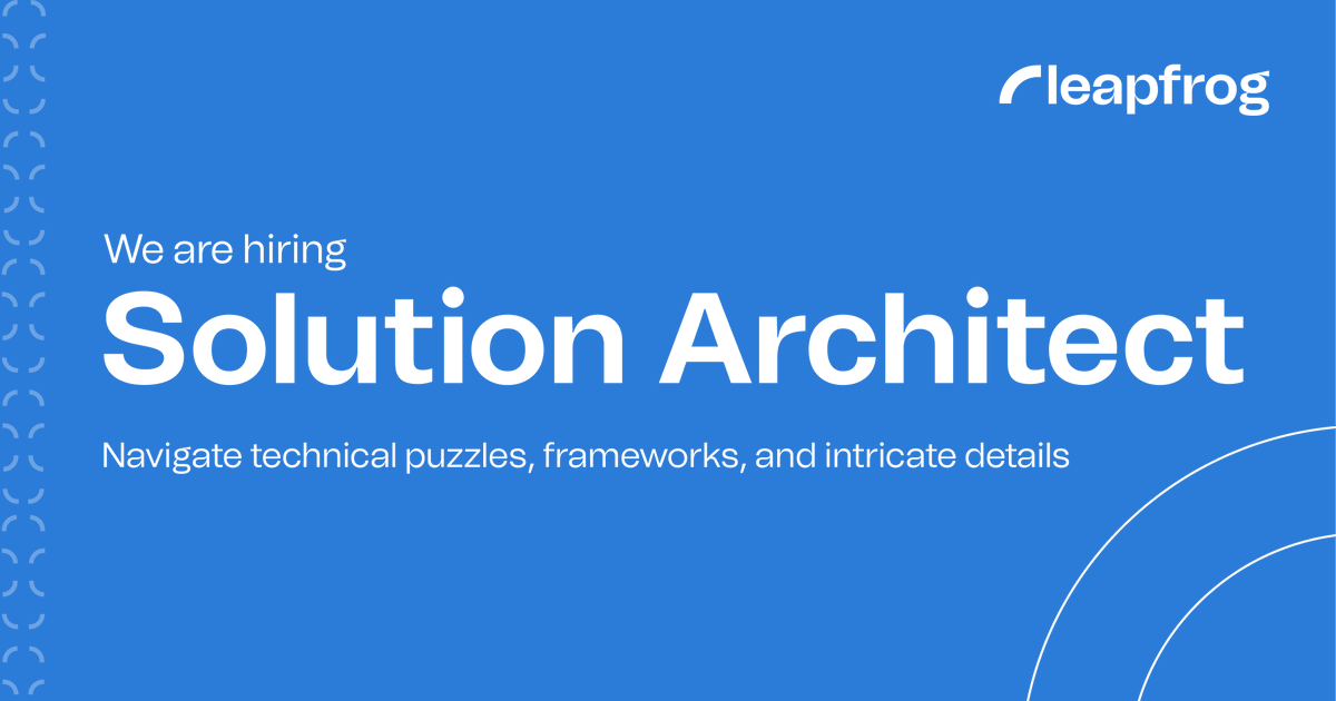 lftechnology's tweet image. Join our pool of SAs, i.e. De ARchitects Team (DART) 🚀

We are seeking a passionate and highly motivated Solution Architect to join our engineering team.

📍 Kathmandu, Nepal

Become a part of DART👉 frog.ly/Z6c5w

#ITVacancies #VacancyInTech #hiring