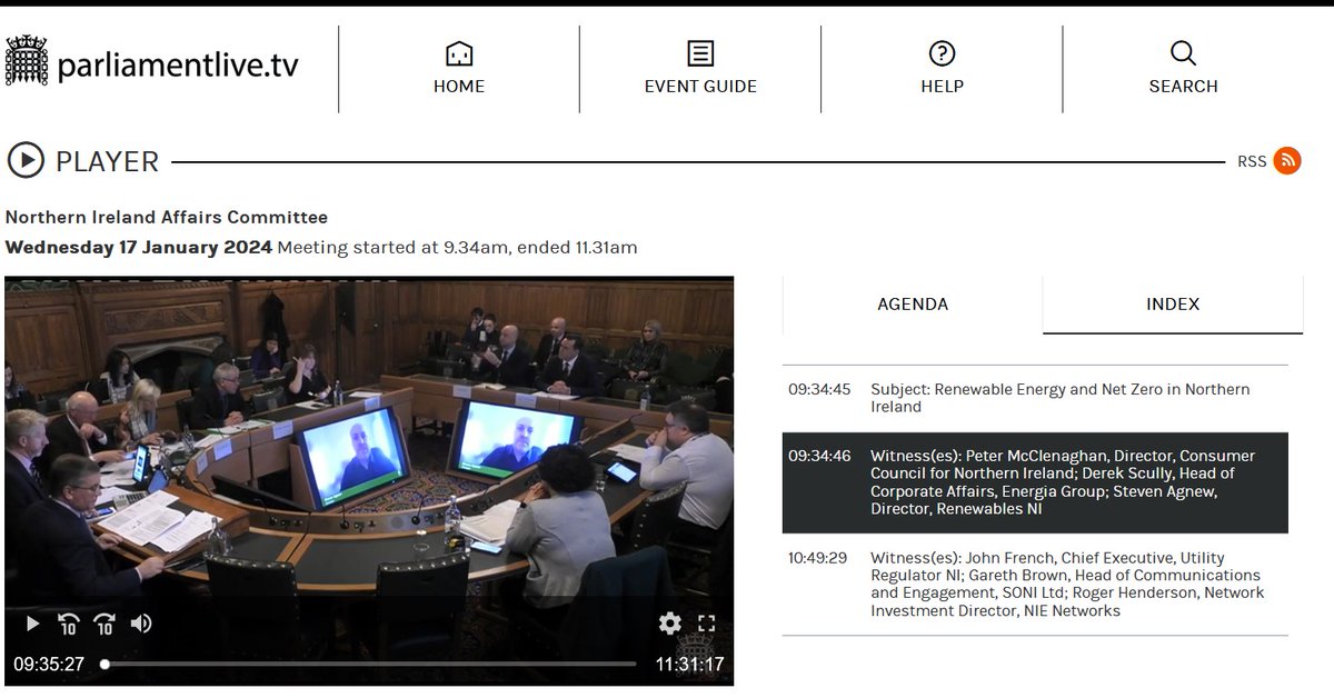 Watch the recording of the @CommonsNIAC discuss renewable energy with @RenewableNI Director, @GroupEnergia @soni_ltd @UREGNI @NIElectricity & @ConsumerCouncil  Parliamentlive.tv  parliamentlive.tv/event/index/37…