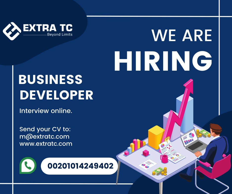 extratcME's tweet image. 🚀 An exciting job opportunity for a #Business_Developer in the world of digital marketing and software solutions! 🌐

Our leading company in the field of digital marketing is looking to hire an experienced and passionate Business Developer to innovate software solutions